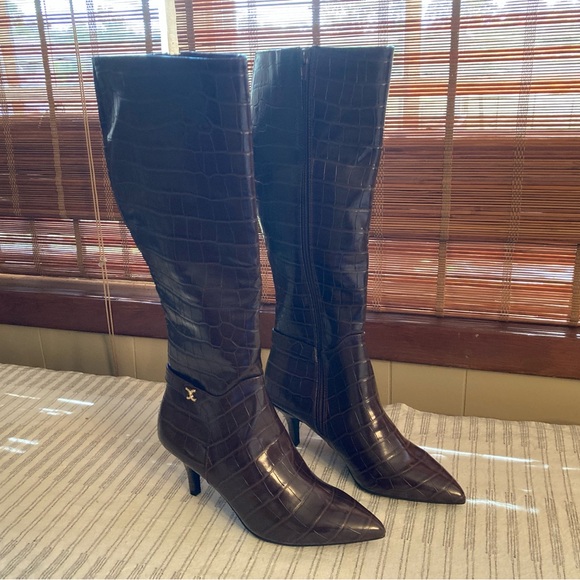 Charter Club Brown Heeled Boots - Picture 4 of 6